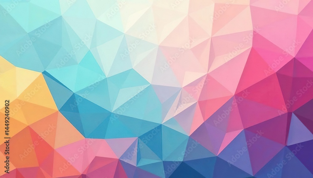 Geometric abstract shapes with pastel color palette, pattern, wallpaper Geometric abstract shapes with pastel color palette, pattern, wallpaper
