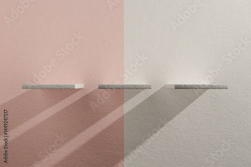 Exploring surreal minimalist space in 3D design