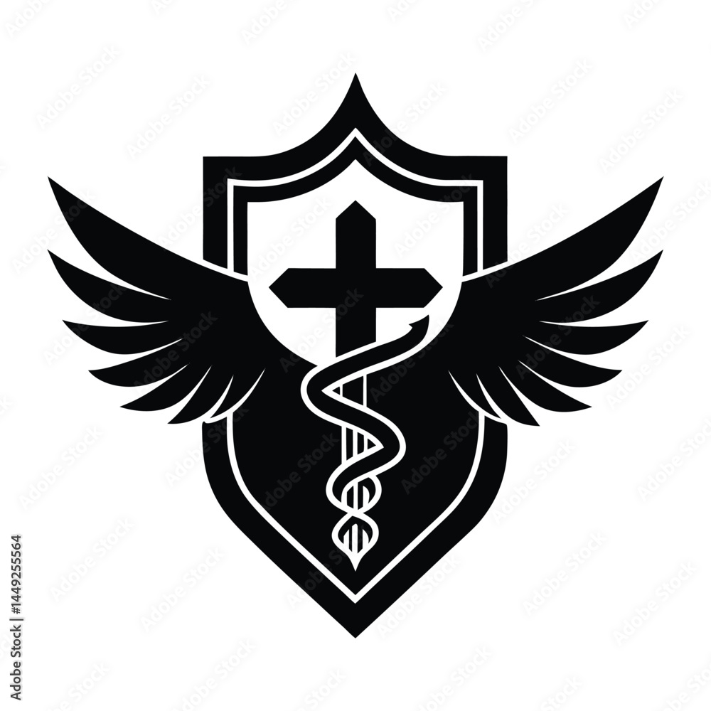 Fototapeta premium Medical logo on white background