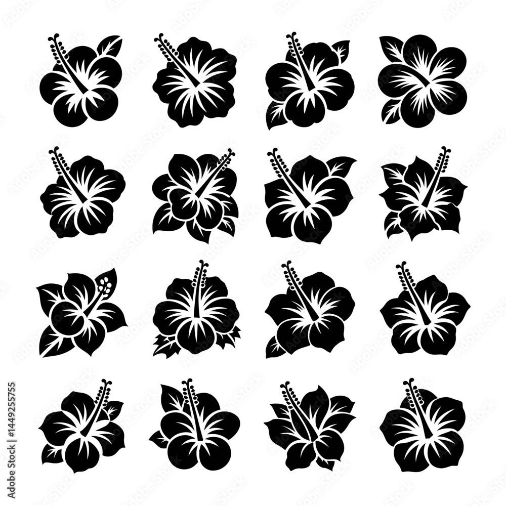 Obraz premium Black and white floral and butterfly seamless pattern design for decoration and art