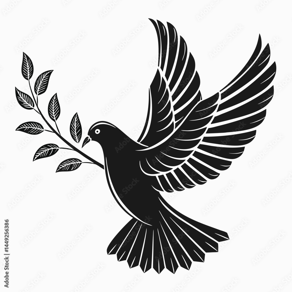 Obraz premium dove of peace vector