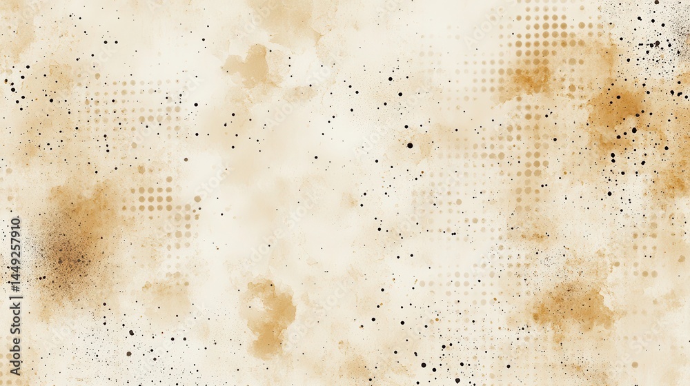 Abstract aged paper texture with mottled spots and dots Abstract aged paper texture with mottled spots and dots