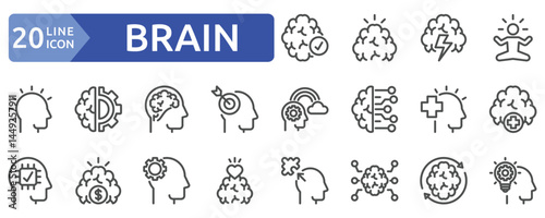 Brain icon sheet 