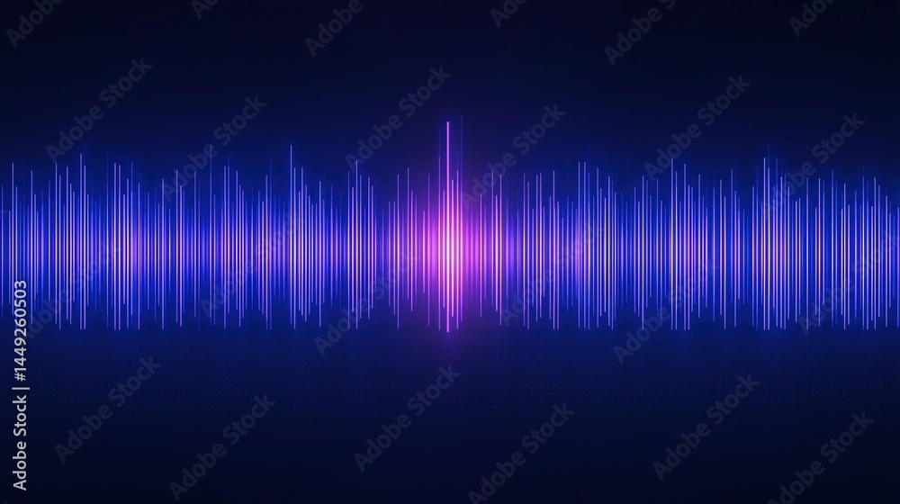 A colorful digital soundwave visualization with bright blue and pink lines on a dark background. A colorful digital soundwave visualization with bright blue and pink lines on a dark background.