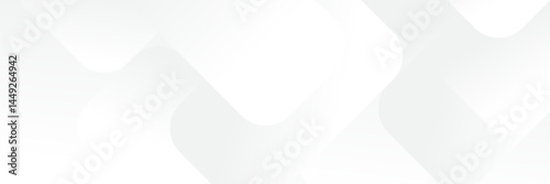 Abstract pattern white geometric banner design background.