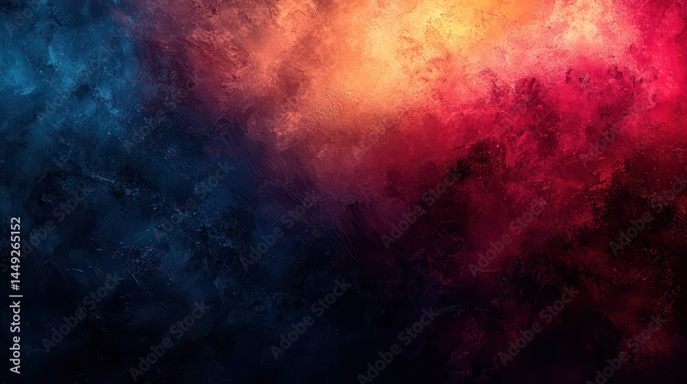 Fototapeta premium Abstract blend of vibrant colors, creating a dynamic, dramatic effect