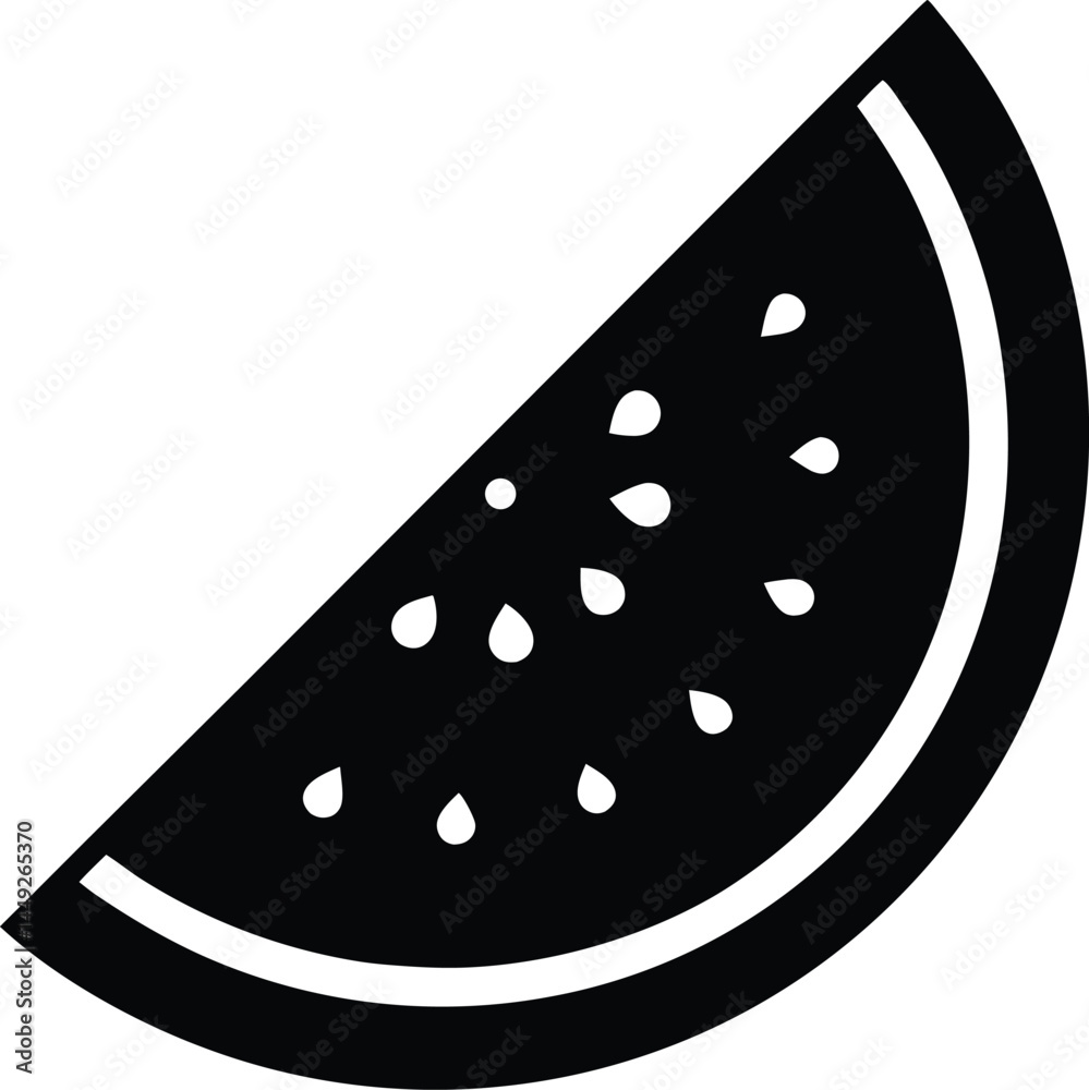 watermelon slice vector icon on white background .eps watermelon slice vector icon on white background .eps