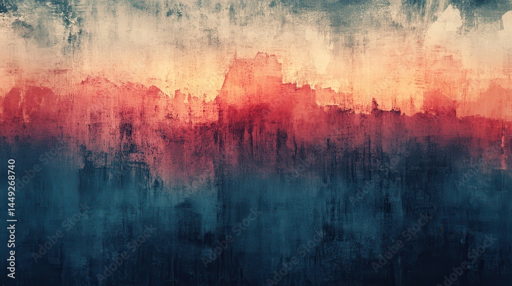 Obraz premium Abstract cityscape, vibrant hues