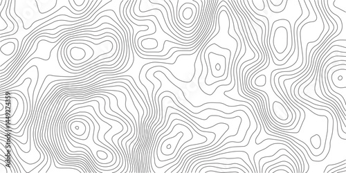 Abstract topographic contours map background .Topographic background and texture, monochrome image. Topography and geography map grid abstract backdrop. Business concept. Topography map concept.	