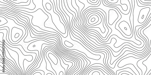 Abstract topographic contours map background .Topographic background and texture, monochrome image. Topography and geography map grid abstract backdrop. Business concept. Topography map concept.	