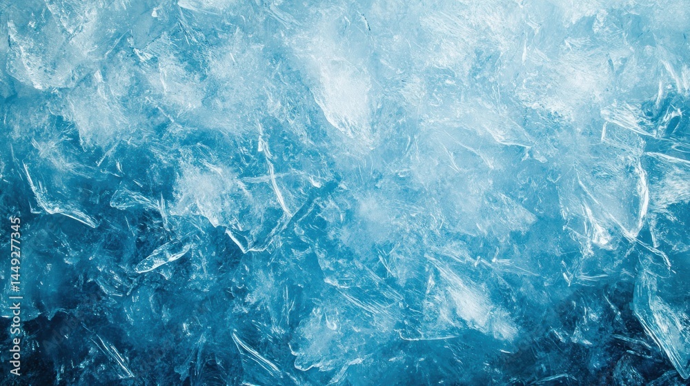 Fototapeta premium Frozen texture of icy shards