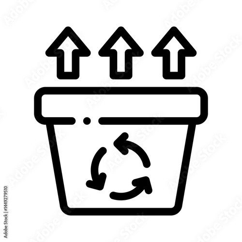 upcycling line icon