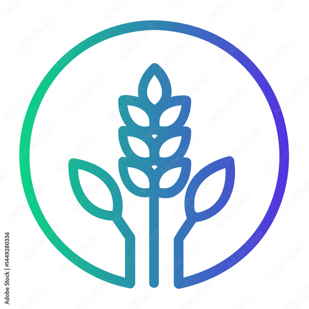 Obraz premium agriculture Line Gradient Icon