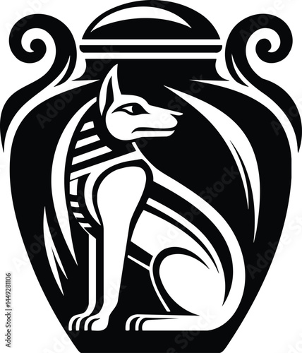 Ancient Egyptian Duamutef Symbol