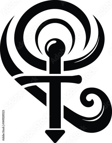Egyptian Heka Crook Symbol