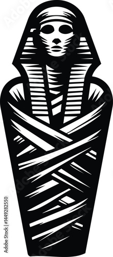 Upright Mummy Silhouette