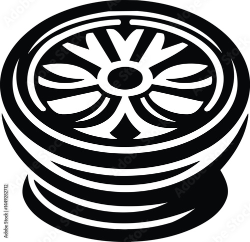 Potters wheel ancient symbol