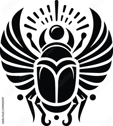 Sacred Scarab Beetle Symbol