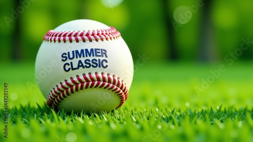Wallpaper Mural Baseball On Green Grass, Summer Classic Torontodigital.ca
