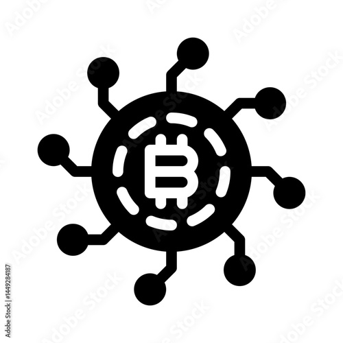 digital currency glyph icon