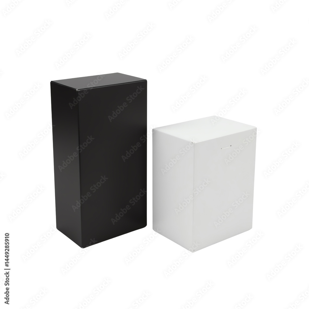 Minimalistic black and white boxes for design. Minimalistic black and white boxes for design.