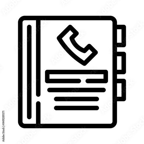 contact list line icon