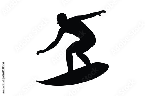 Silhouette of a person surfing on a wave