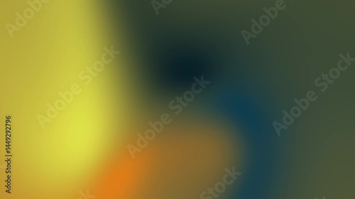 Blurry abstract gradient of yellow orange blue and green perfect for backgrounds, web design, posters, and digital art projects.