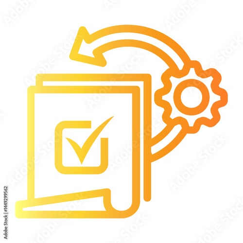 instruction Line Gradient Icon