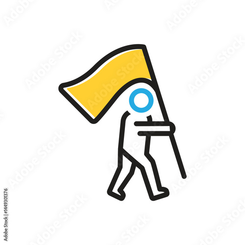 Multi color icon for independent