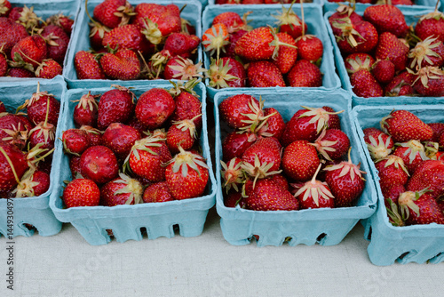 Farmers market strawberries
