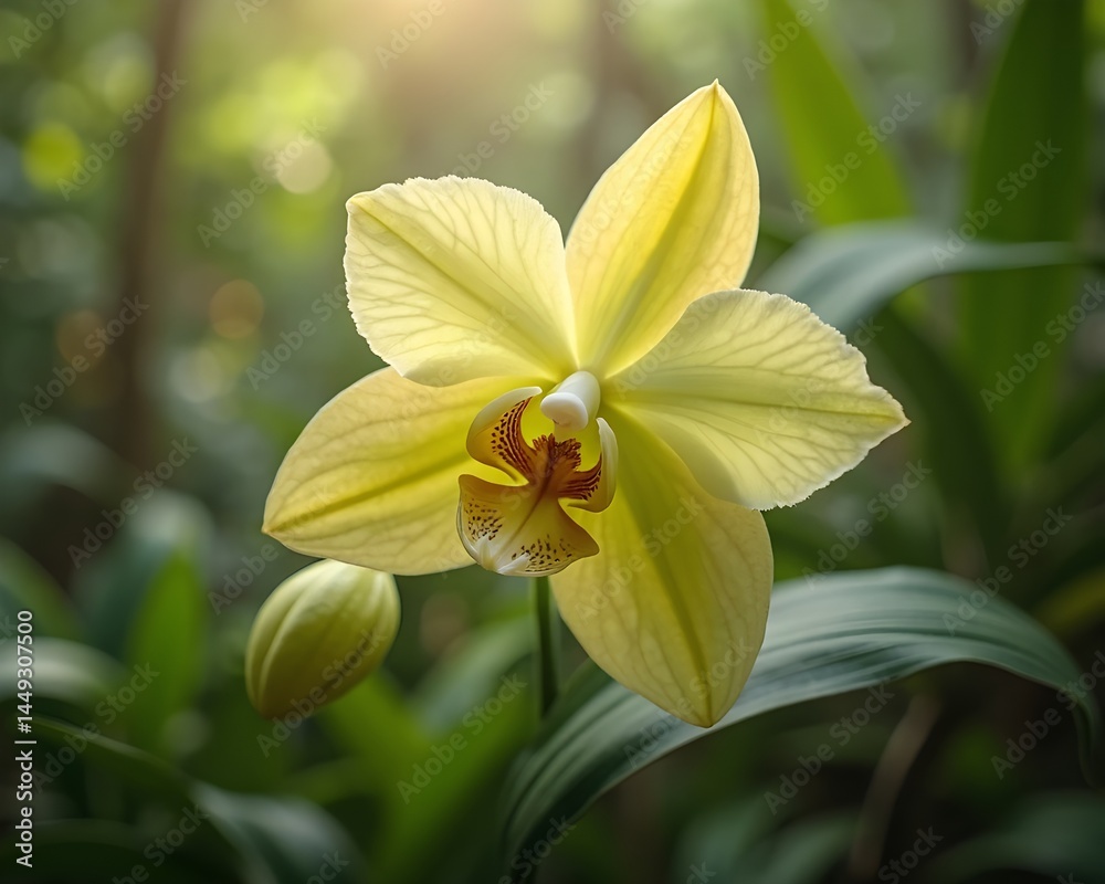 Fototapeta premium yellow lily flower