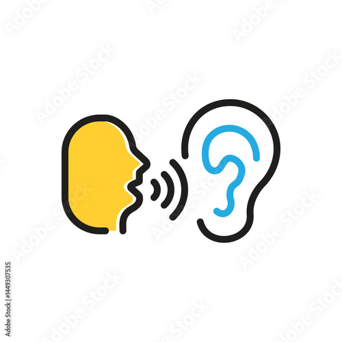 Multi color icon for whisper