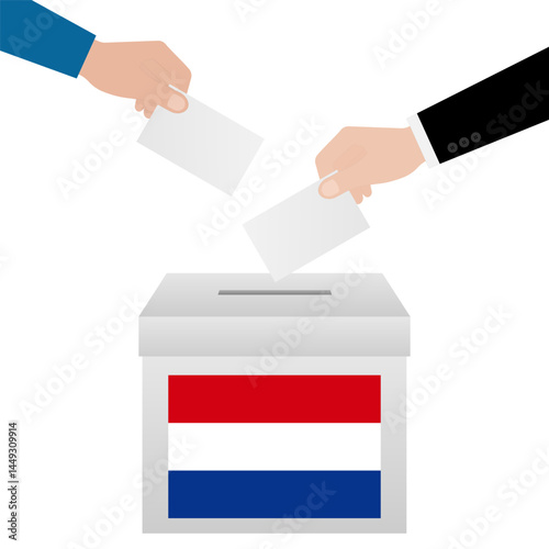 Election in the Netherlands. Election Concept. Vector Illustration.