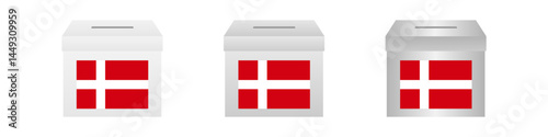 Election in the Denmark. Election Concept. Vector Illustration.