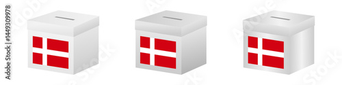 Election in the Denmark. Election Concept. Vector Illustration.