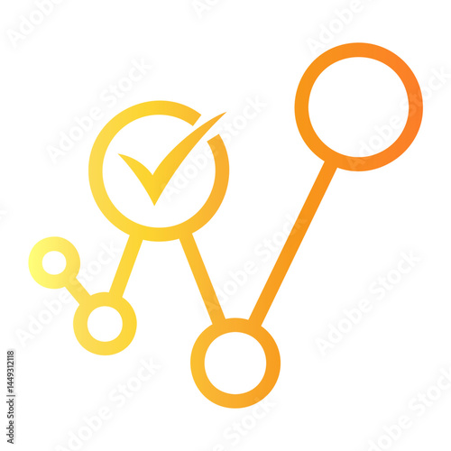journey Line Gradient Icon