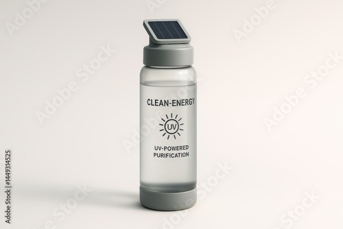 UV water bottle designed for outdoor portable water purification photo