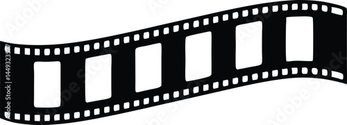 film strip silhouette vector illustration