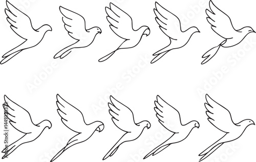 Flying Doves Outline.eps
