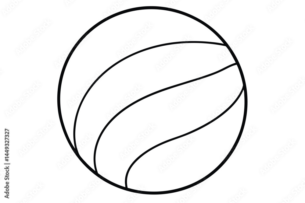 Simple Black and White Graphic of a Rounded Geometric Shape with Concentric Lines Simple Black and White Graphic of a Rounded Geometric Shape with Concentric Lines