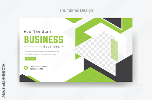 creative business thumbnail design, abstract colorful template, abstract colorful thumbnail, vector thumbnail design 