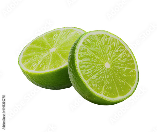Green Lemon Half PNG