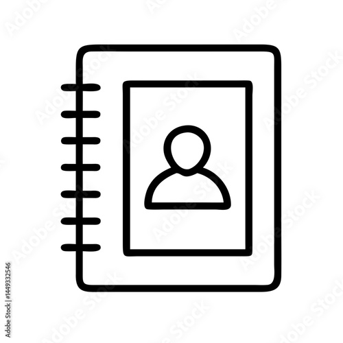 contact book profile identity organization silhouette on transparent background for web and graphic design