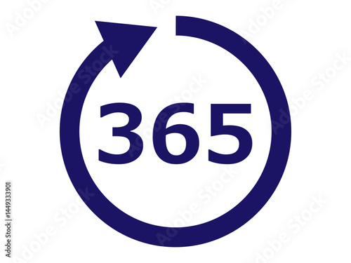 365日のアイコン（年中無休のマーク）