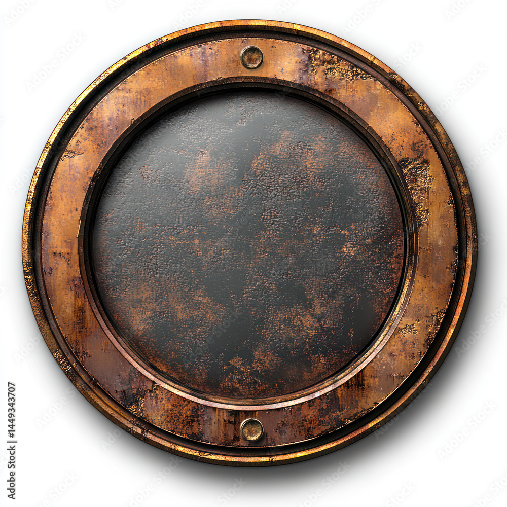 Fototapeta premium old rusty metal frame