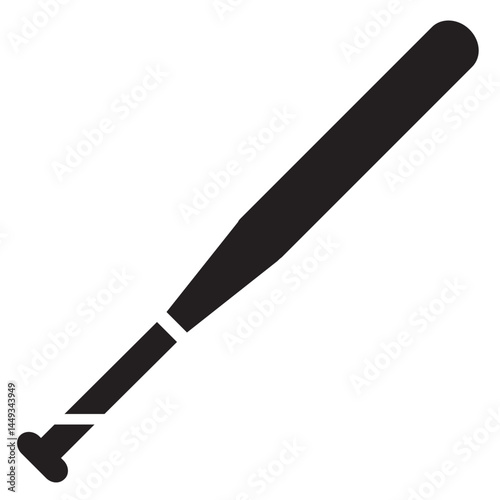 softball bat vector glyph icon illustration
