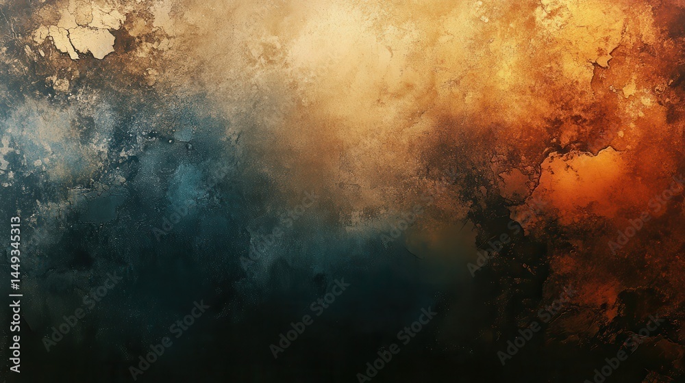 Obraz premium Abstract painting with vibrant color gradients (1)