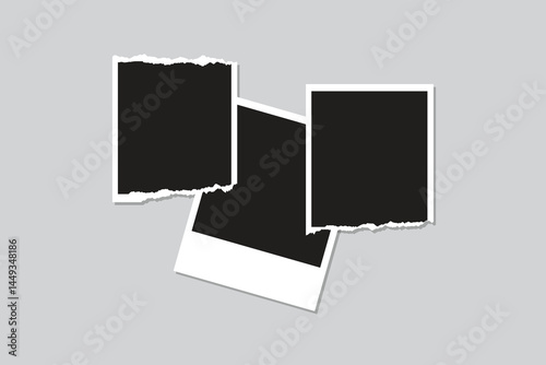 Collage photo effect Minimalist shadow