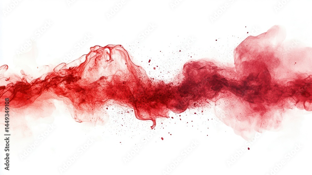 Fototapeta premium Abstract red liquid flow